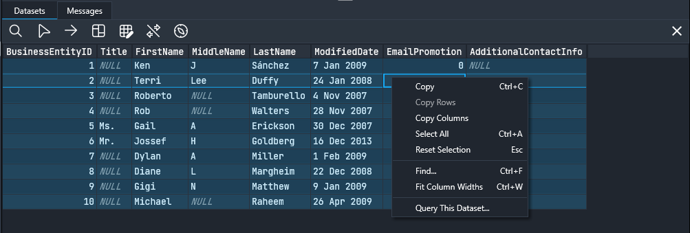 script data source